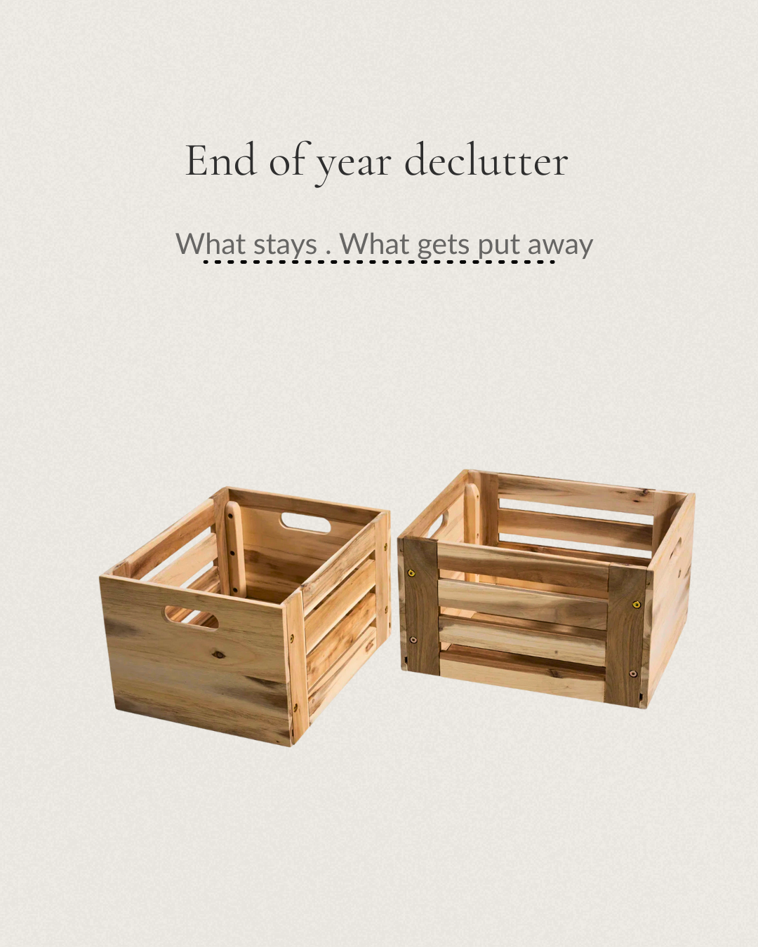 Declutter for New Years