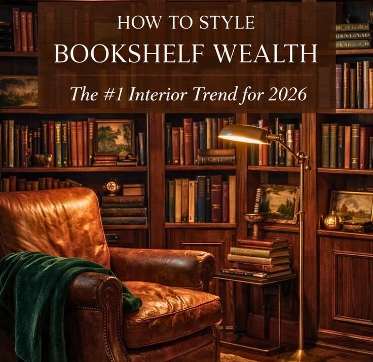 The Bookshelf Wealth Aesthetic