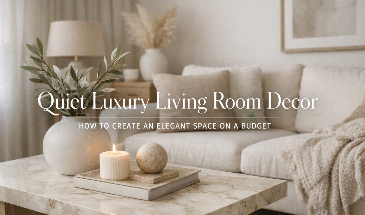 Quiet Luxury Living Room Decor Ideas: Create an Elegant Space on a Budget